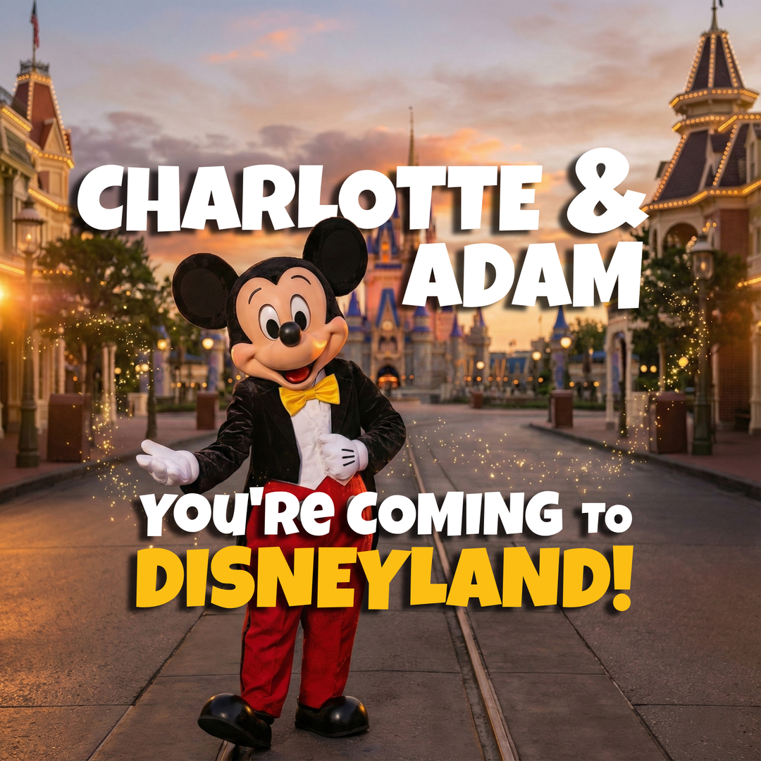 Disneyland Paris Trip Reveal Video - Personalized Mickey Mouse Announcement