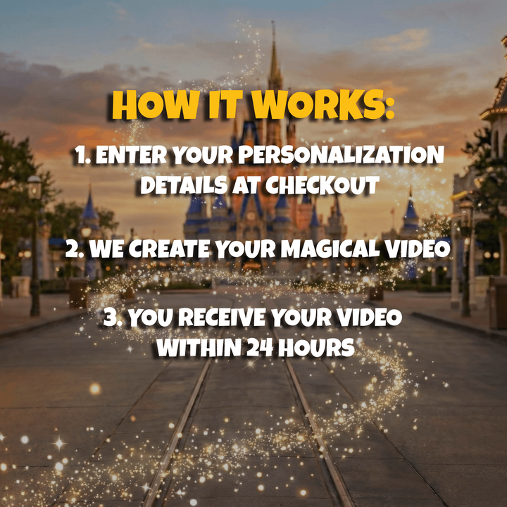 Disney World Vacation Surprise Video - Custom Digital Announcement