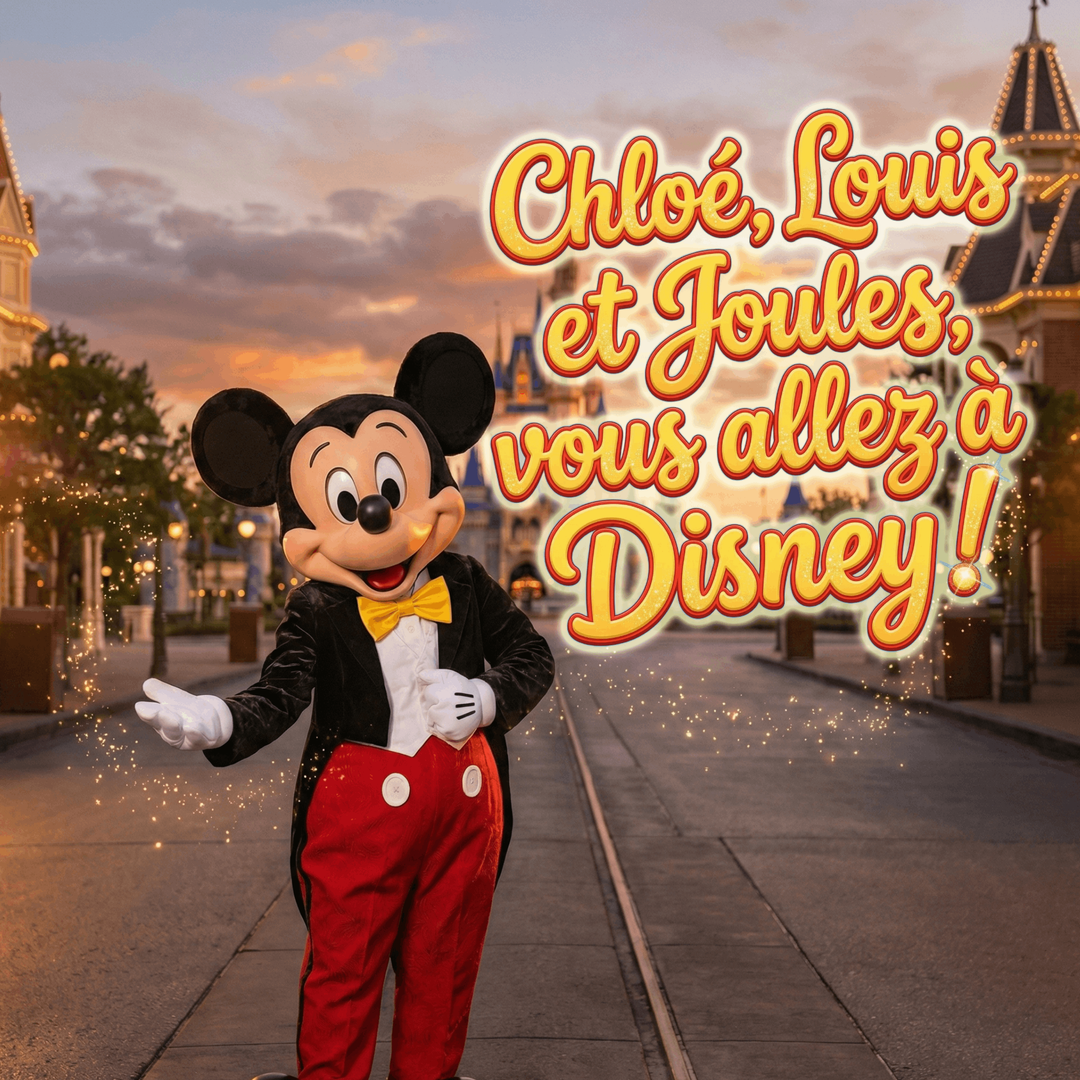 Vidéo Annonce Disneyland Californie : Surprise Personnalisée